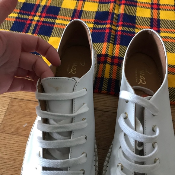 Pima 2 White Sneakers Espadrilles Faux Leather - Picture 7 of 7